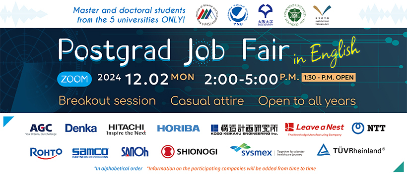 Postgrad Job Fair in English